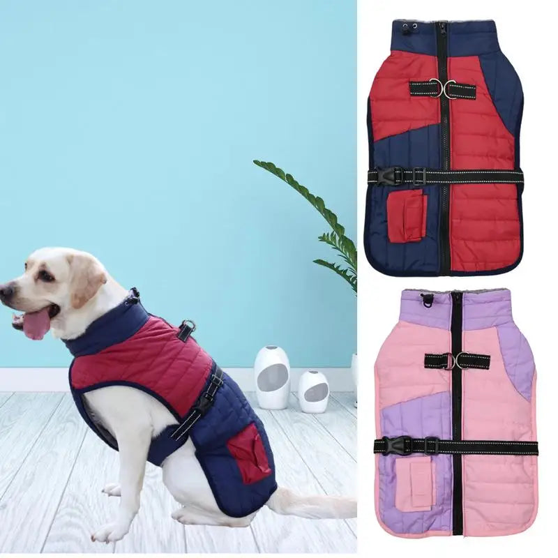 Small Dog Winter Snow Jacket with Traction