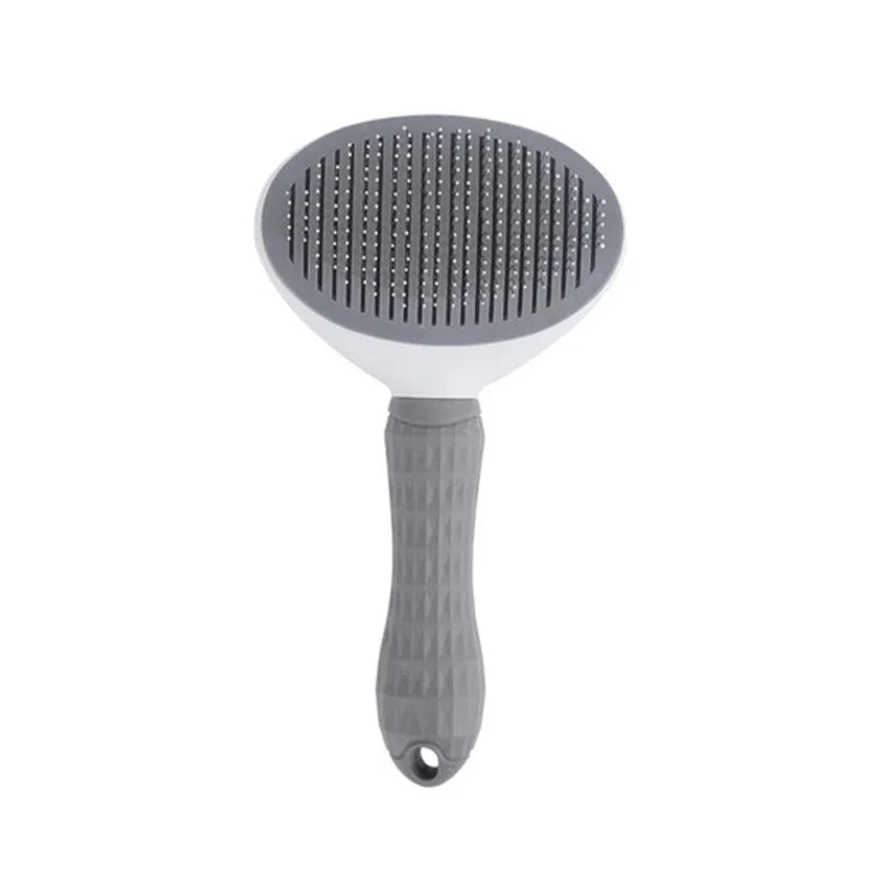 Stainless Steel Pet Hair Removal Brush & Comb – Automatic Grooming Tool