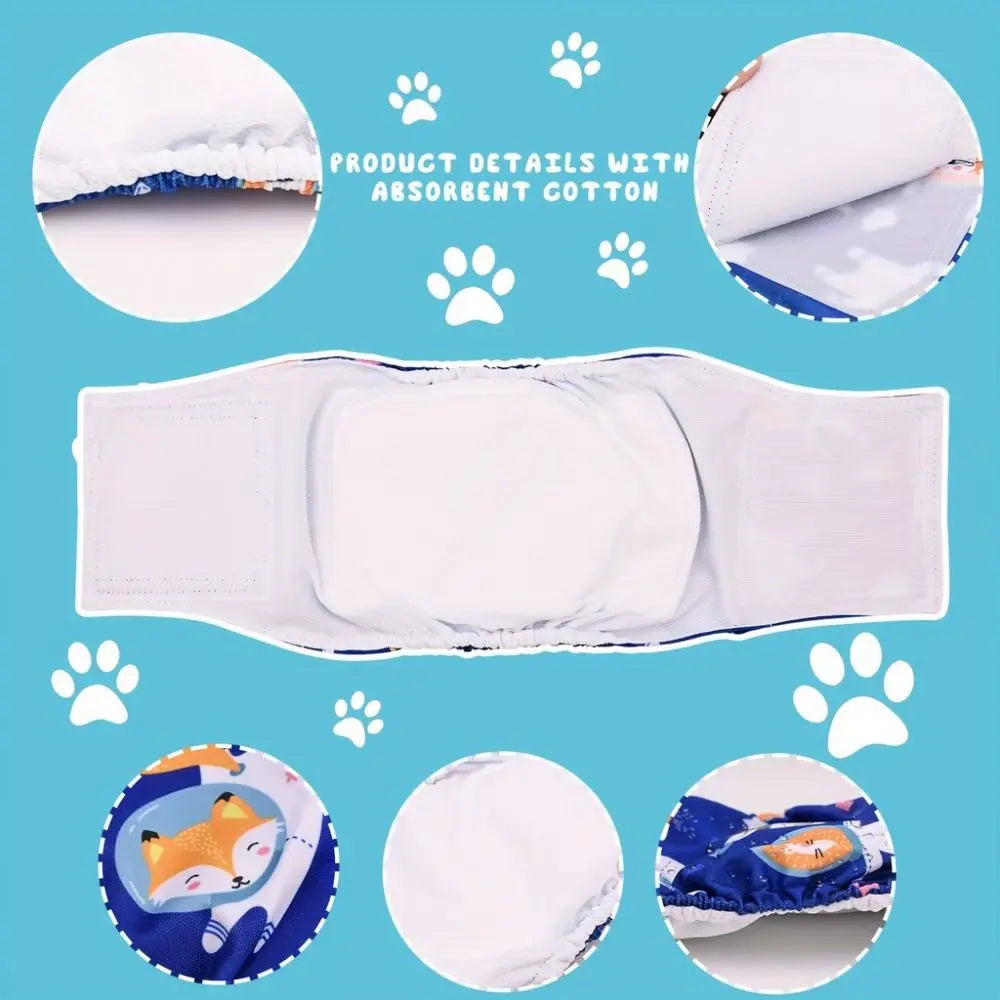 Reusable Dog Diapers – Washable Belly Bands with Leakproof Lining