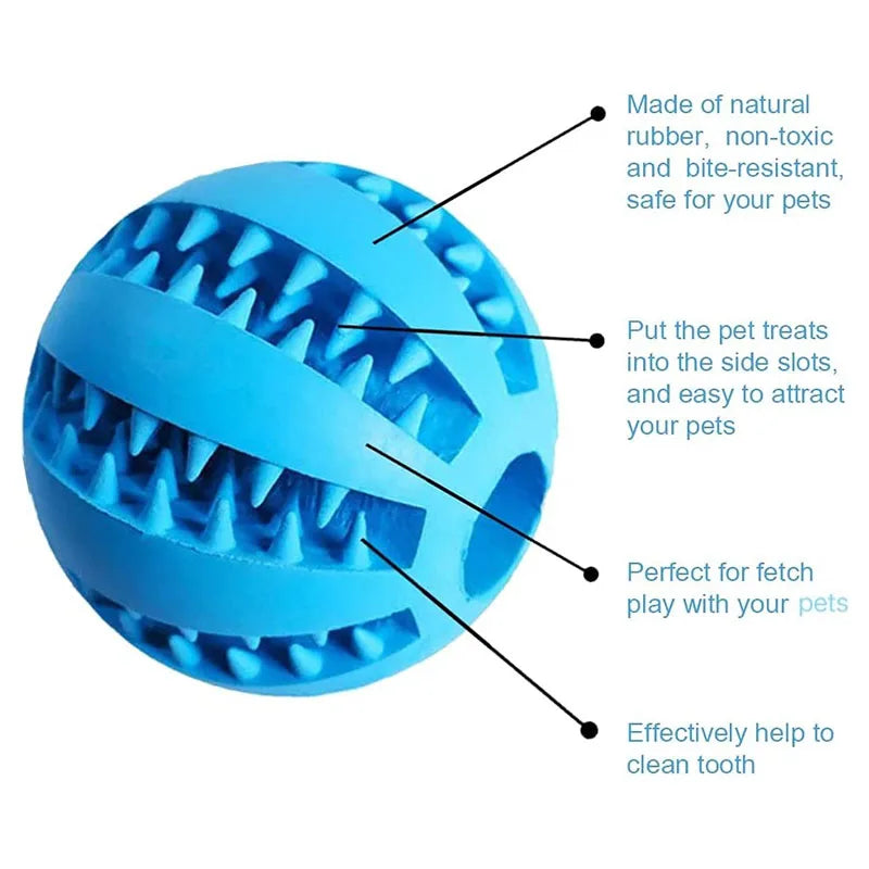 Interactive Rubber Chew Ball Toy