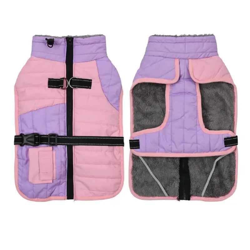Small Dog Winter Snow Jacket with Traction