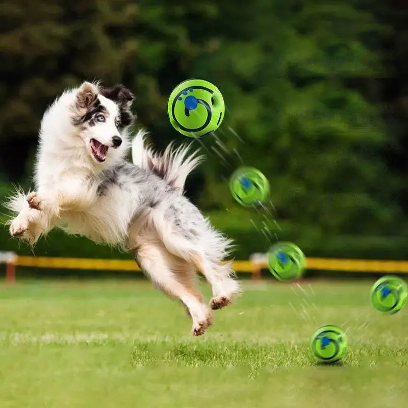 Wobble Wag Glow Ball – Interactive Giggle Dog Toy