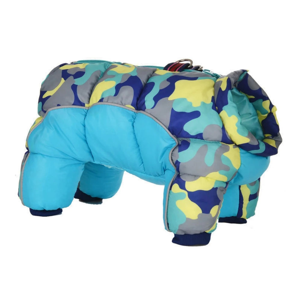 Autumn/Winter Padded Waterproof Dog Coat with Reflective Strips