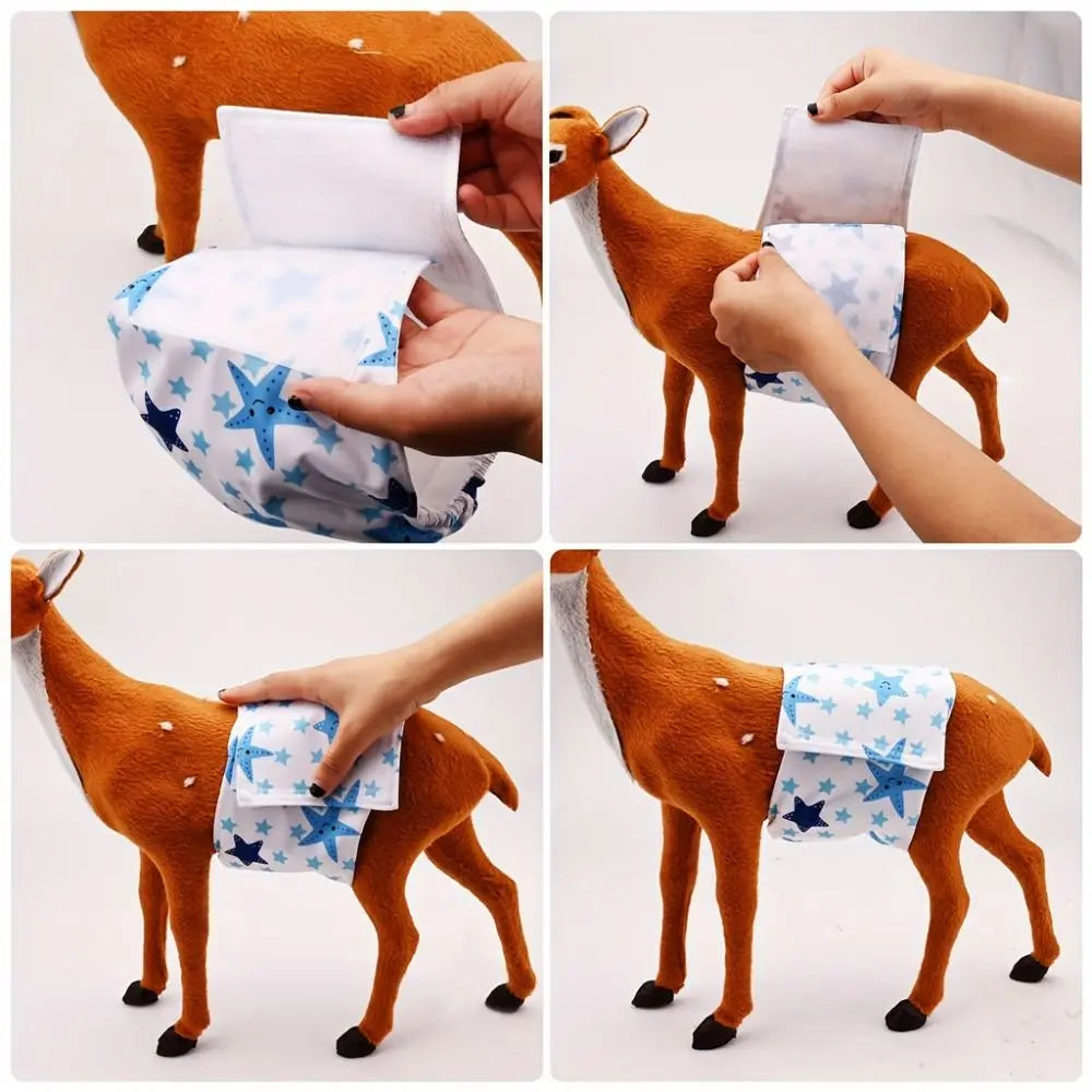 Reusable Dog Diapers – Washable Belly Bands with Leakproof Lining