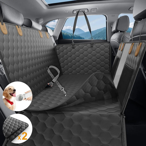 Waterproof Foldable Dog Car Seat – Hammock & Back Seat Protector