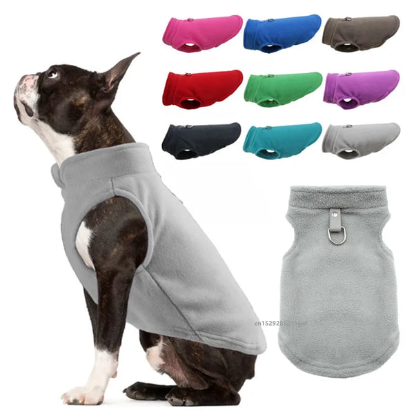 Winter Warm Dog & Cat Jacket Vest with D-Ring