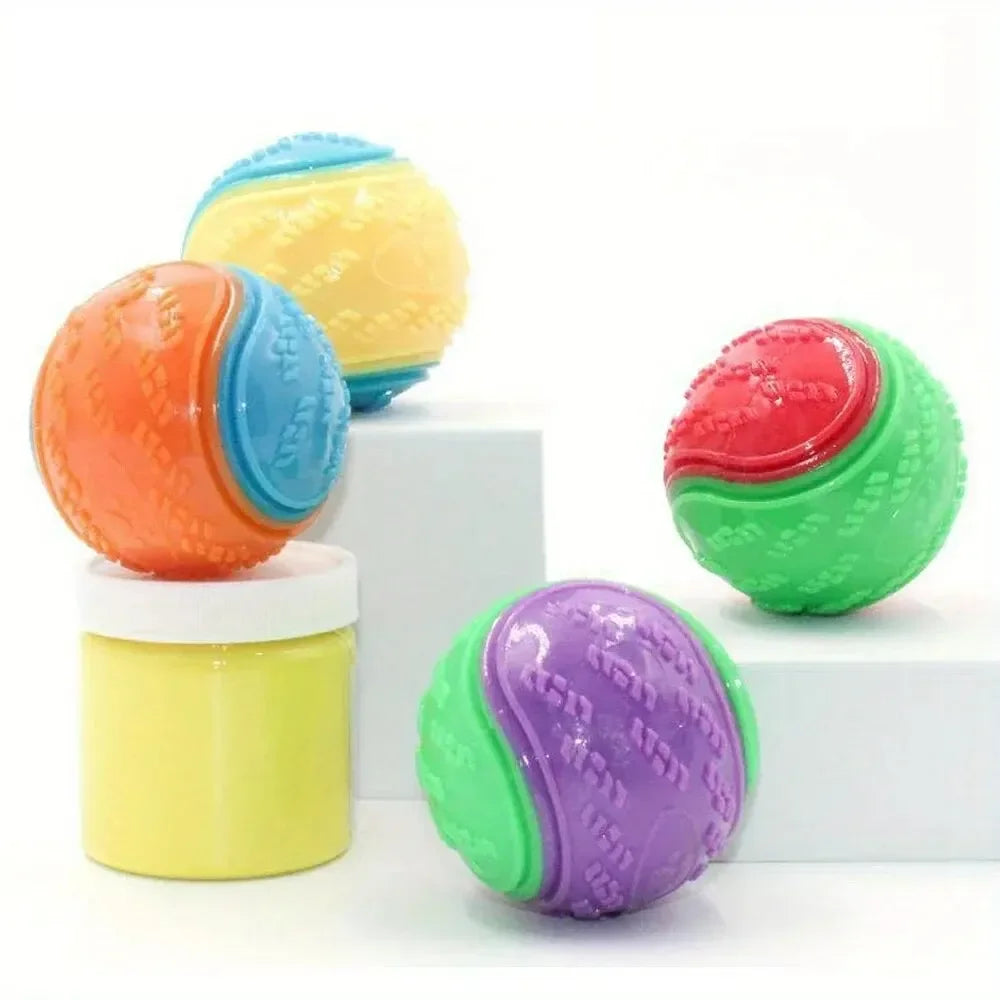 Durable Dog Chew Ball – Interactive Teeth-Cleaning Toy