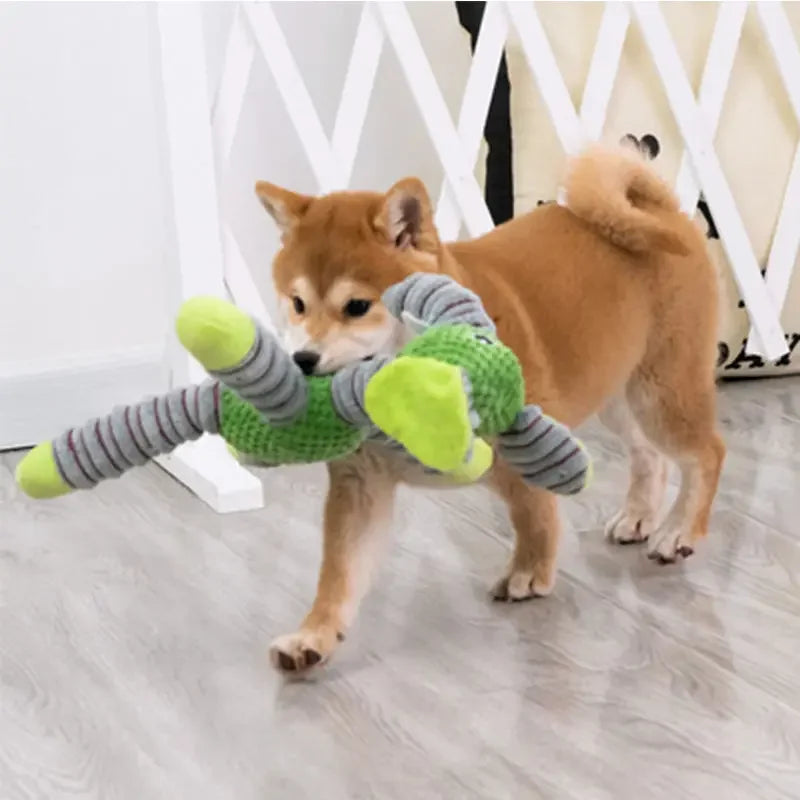 Plush Squeaky Chew Toy – Durable Animal Shape for Large Dogs