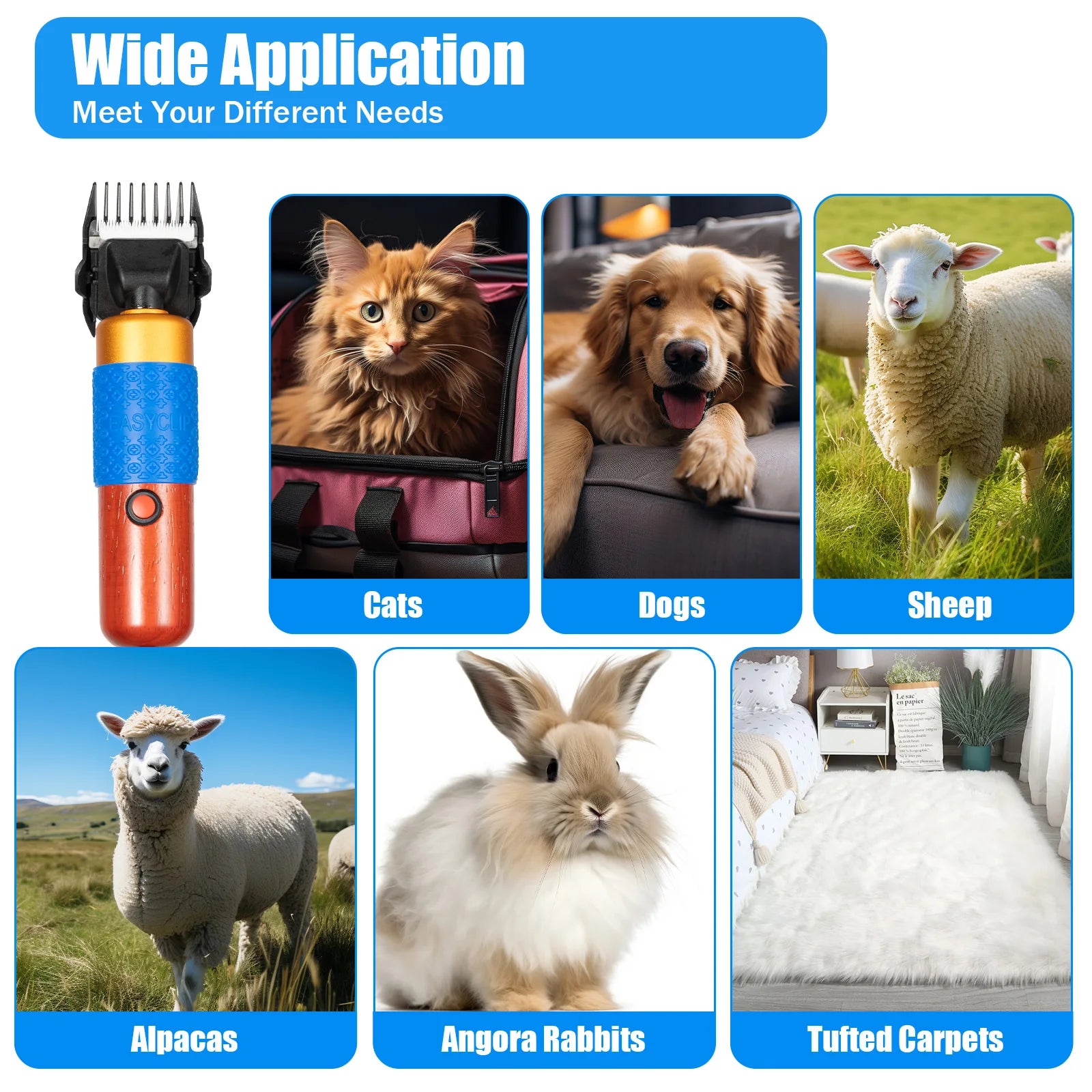 Electric Shears Clipper for Sheep, Goats, Pets
