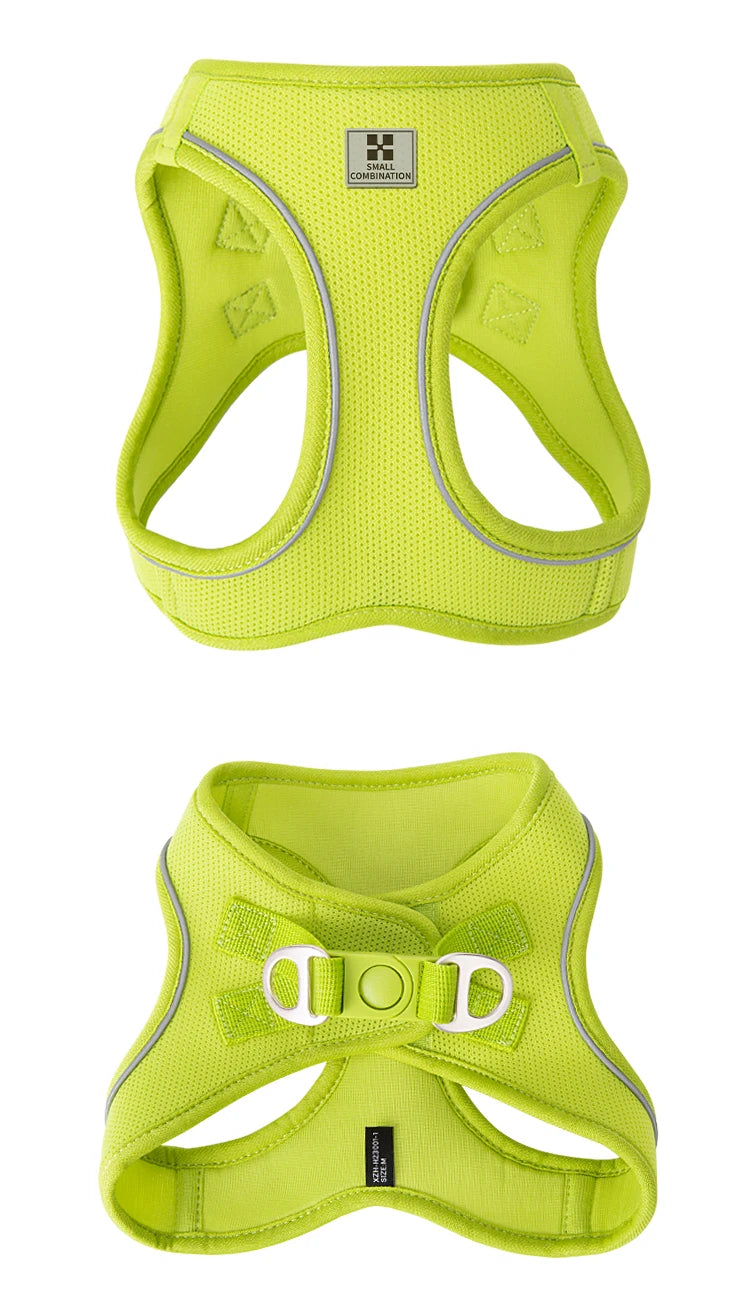 Adjustable Reflective Dog Harness & Leash Set – For Small to Medium Pets