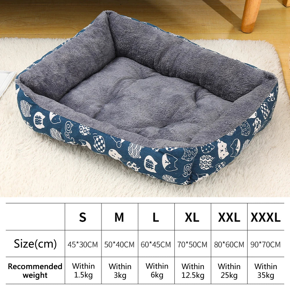 Large Warm Dog & Cat Bed Sofa