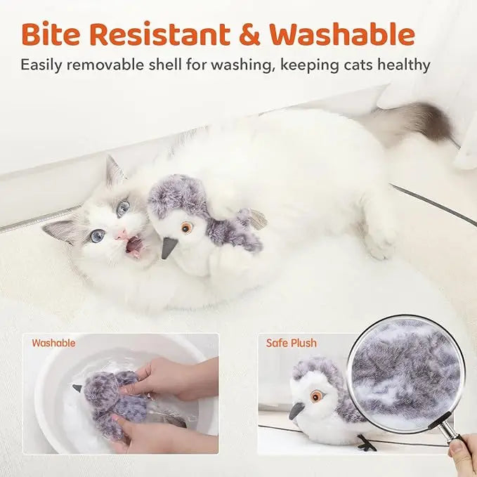 Flapping Bird Catnip Kicker Toy