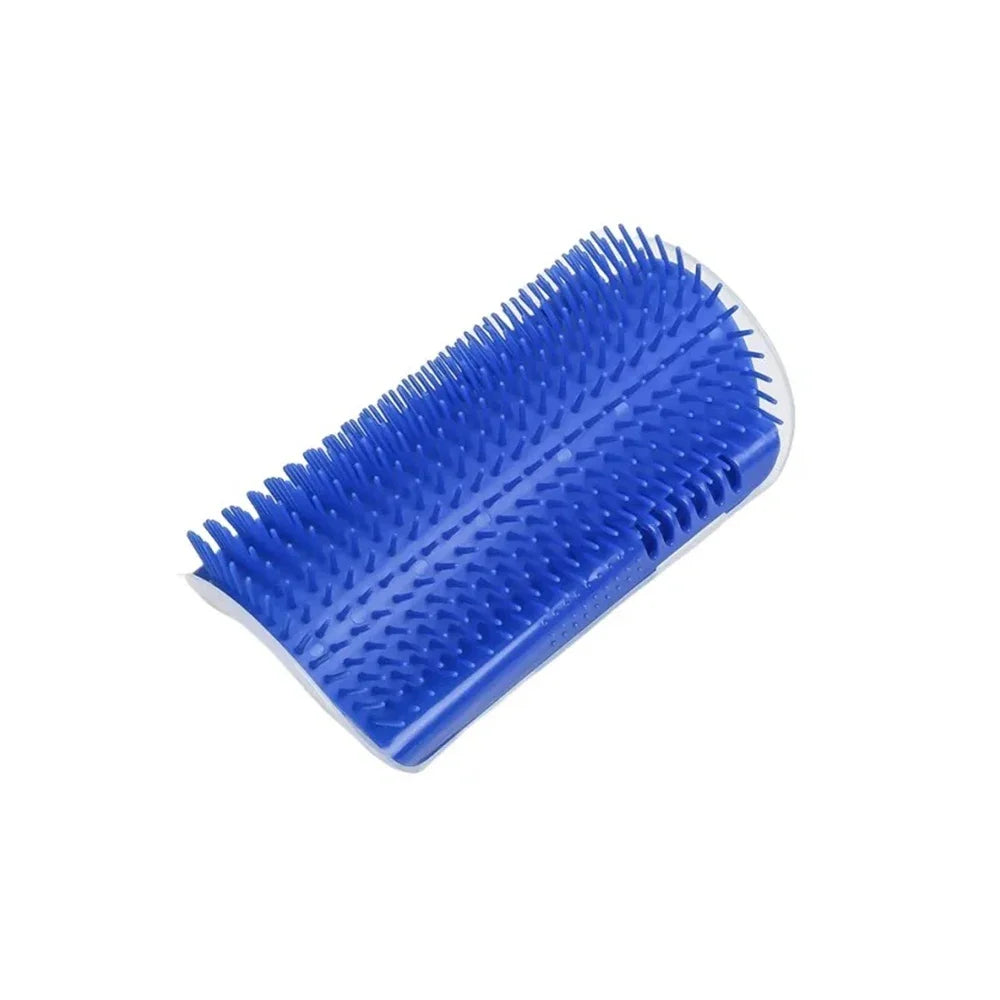 Cat Wall Brush & Scratcher with Catnip Toy