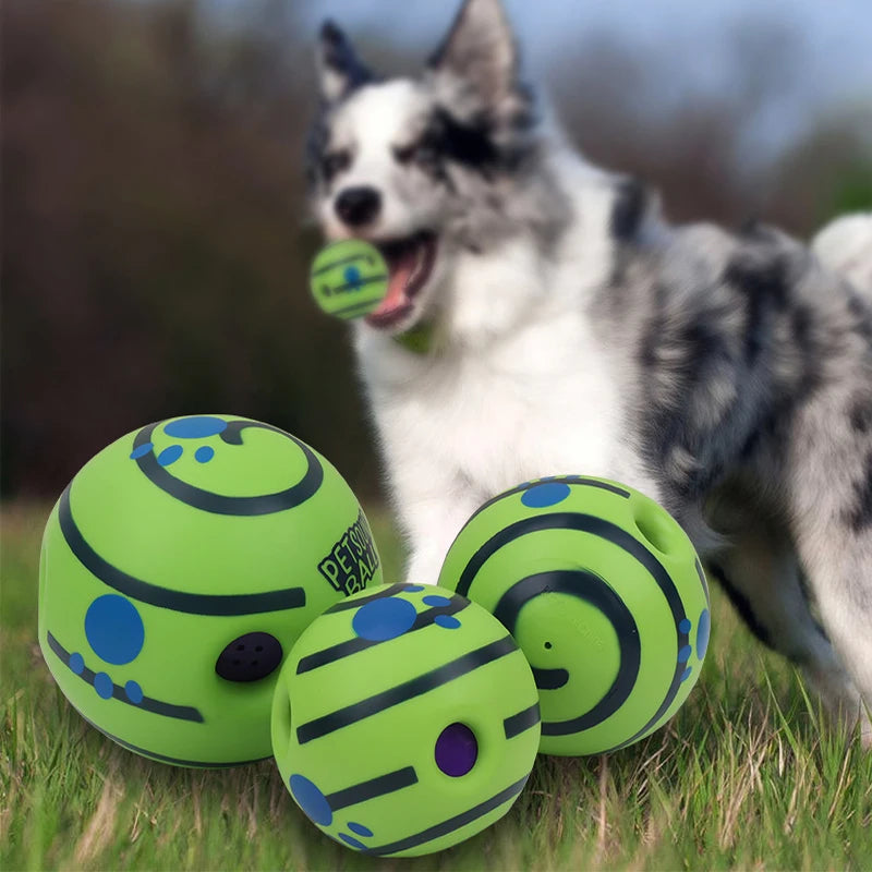 Wobble Wag Glow Ball – Interactive Giggle Dog Toy