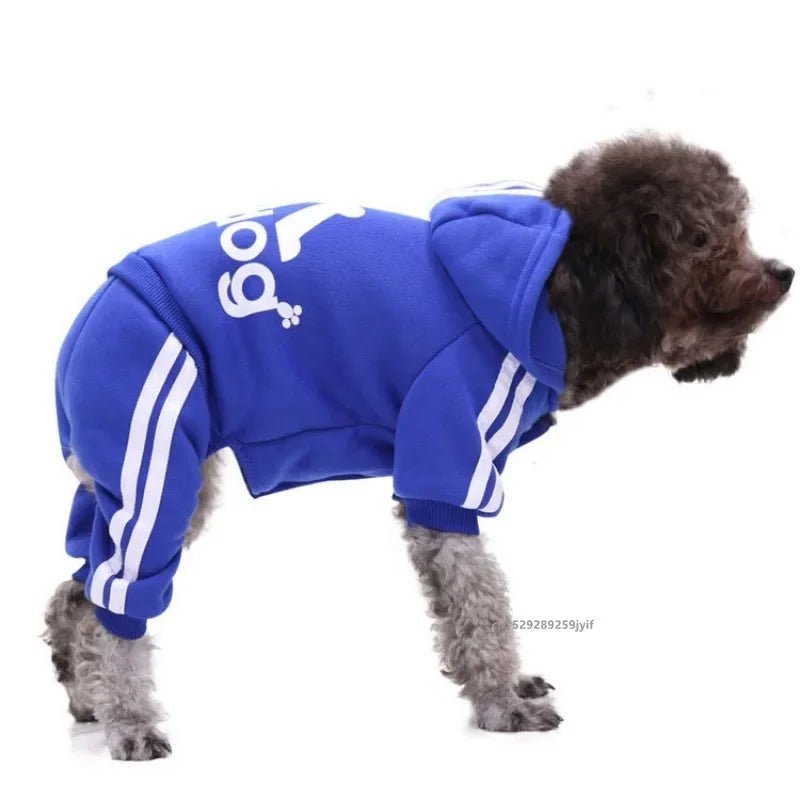 Winter Hoodie Jumpsuit for Small to Large Dogs