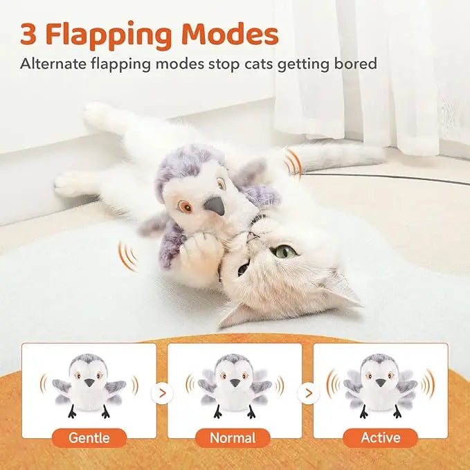 Flapping Bird Catnip Kicker Toy