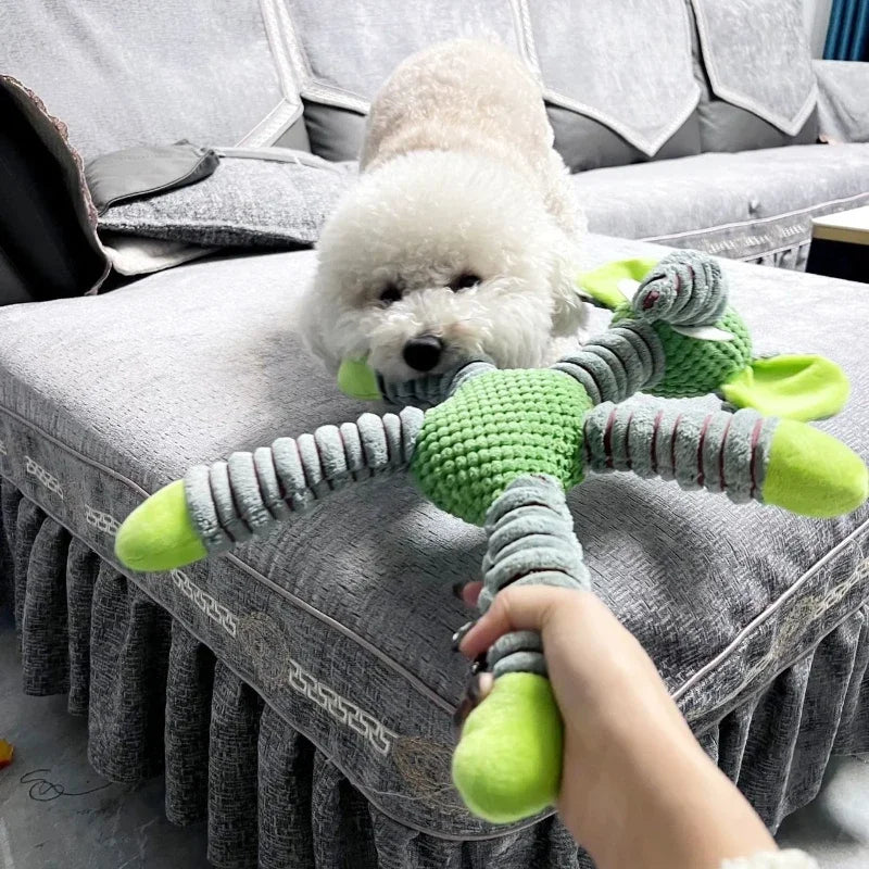 Plush Squeaky Chew Toy – Durable Animal Shape for Large Dogs