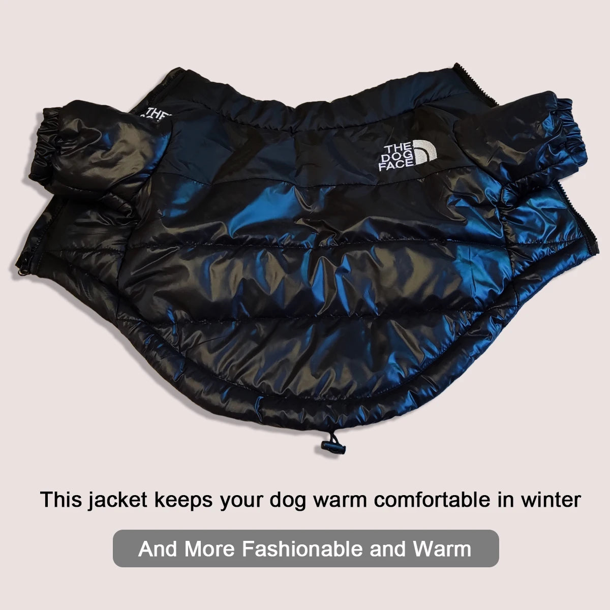 Large Winter Windproof Reflective Dog Jacket