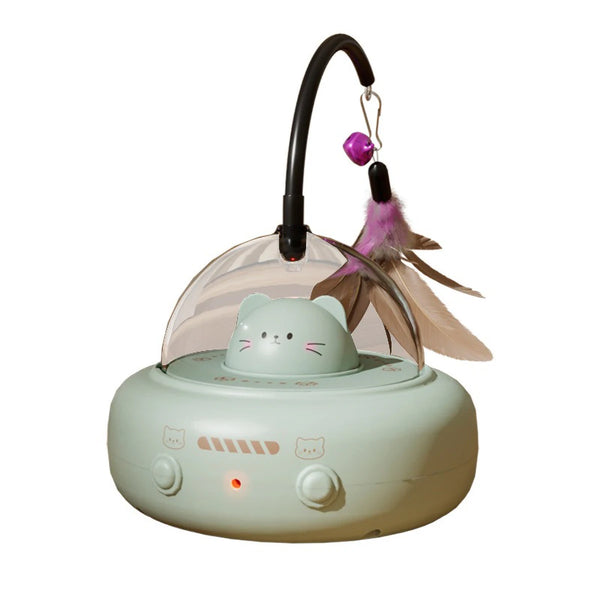 Intelligent Cat Toy Red Dot Laser with RainIntelligent Red Dot Laser Cat Toy with Rainbow Light & USB Chargingow Light Obstacle Avoidance USB Charging Automatic Standby Bionic Cat Teaser