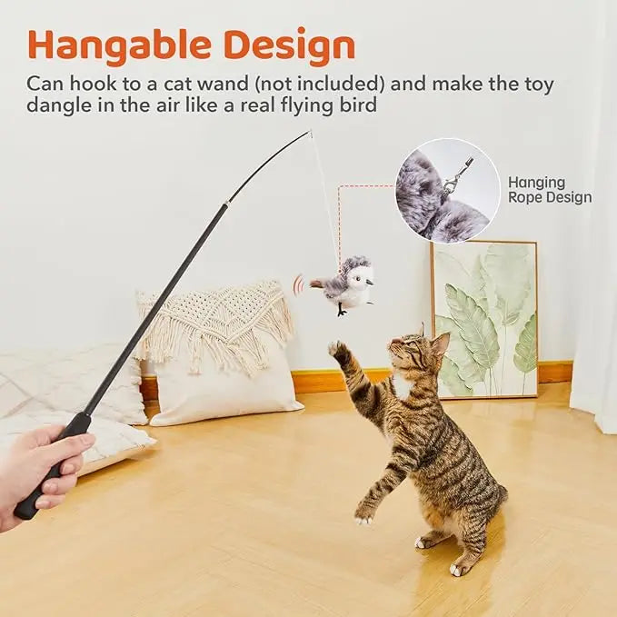 Flapping Bird Catnip Kicker Toy