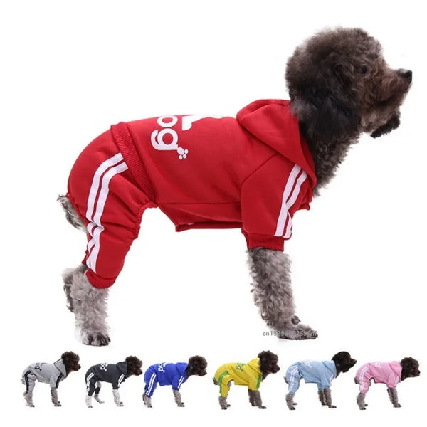 Winter Hoodie Jumpsuit for Small to Large Dogs