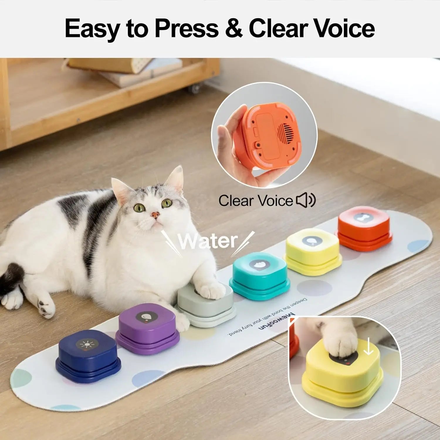 Mewoofun Voice Recording Button Dog Communication & Training Set
