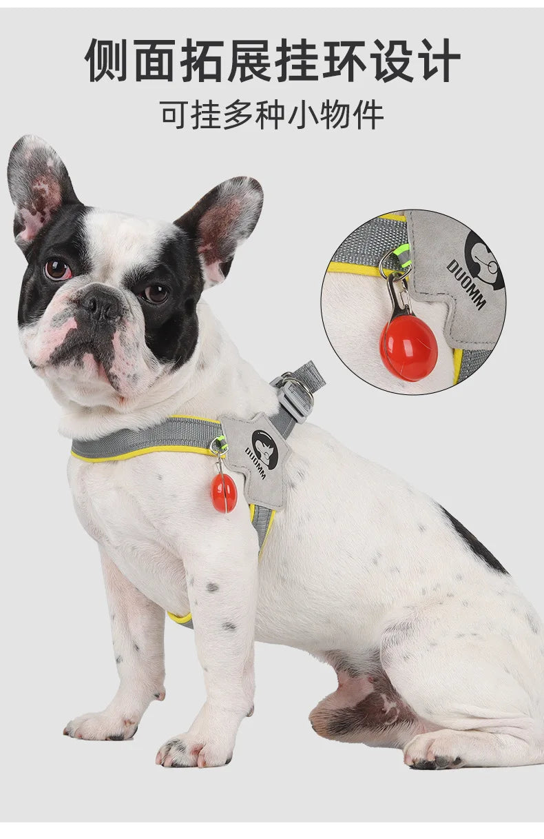 Adjustable Reflective Mesh Dog Harness – For Small & Large Dogs and Cats