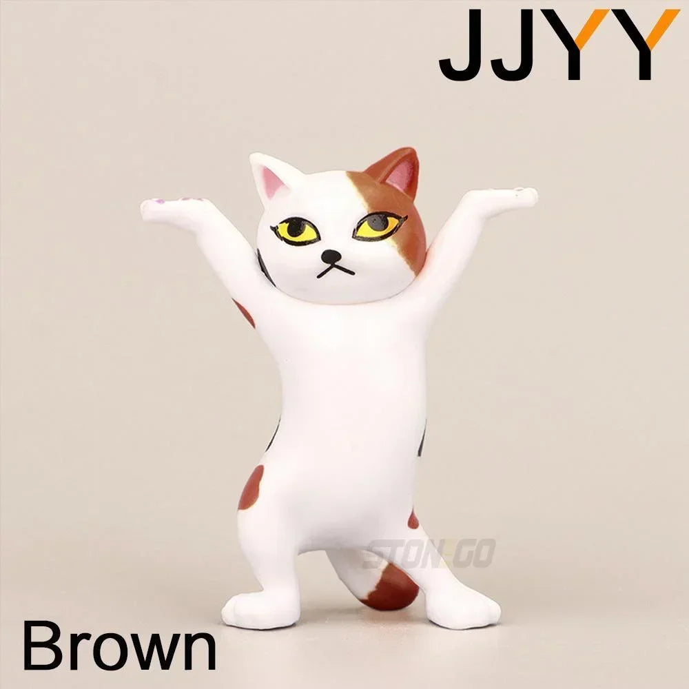 JJYY Cat Statue Pencil Holder Desktop Ornament