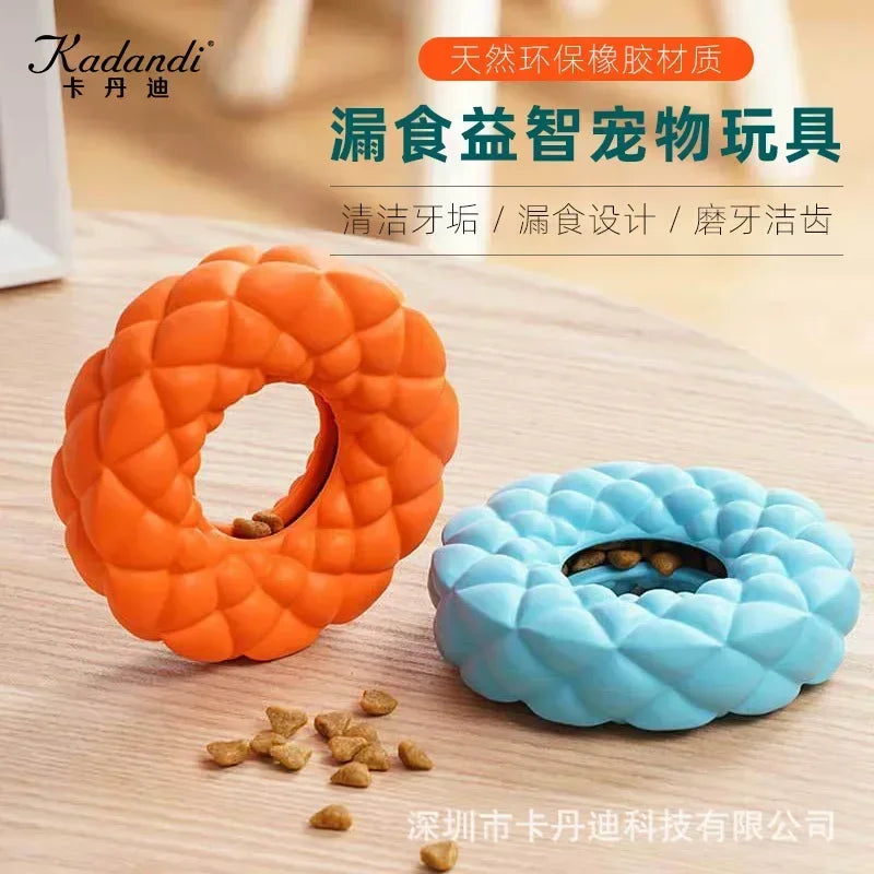 Rubber Ring Dog Foraging Chew Toy