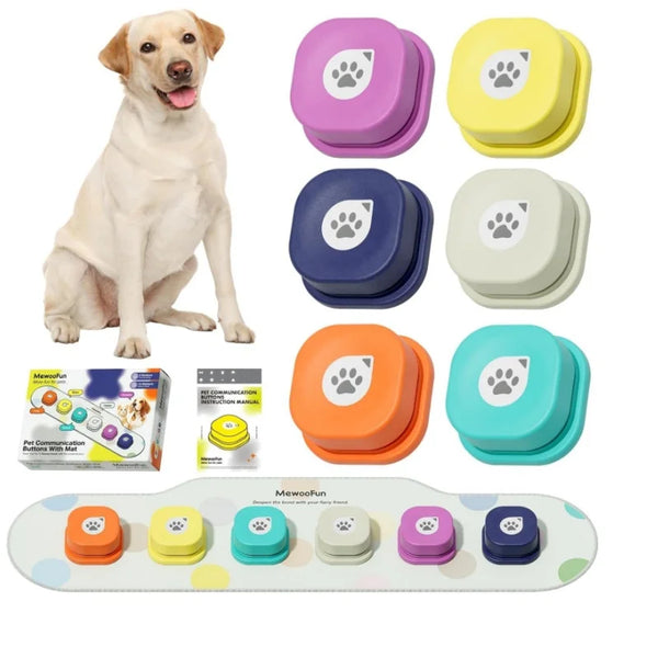 Mewoofun Voice Recording Button Dog Communication & Training Set